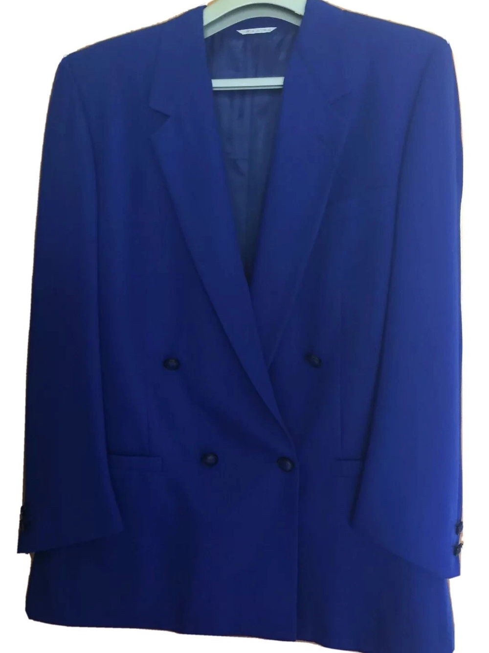 MEN'S Gianni Versace Couture  bright blue Double breasted blazer Size LARGE